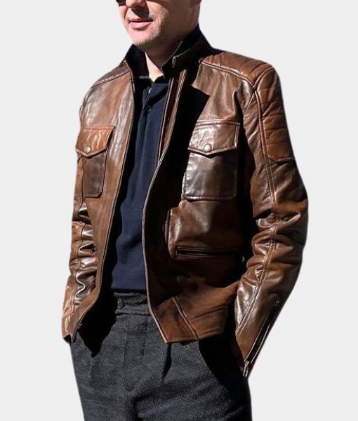 Boss Level Frank Grillo Leather Jacket image 2