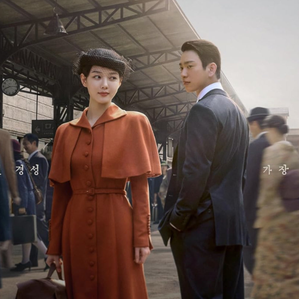 100 Days of Lies Lee Ga-gyeong Orange Capelet Coat