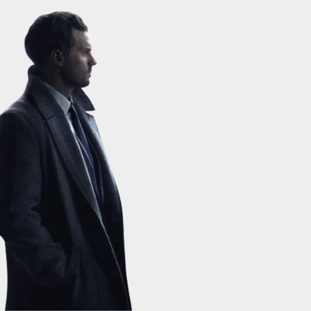 12 12 12 Anthony Mackie Grey Long Coat