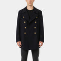 1957 NYPD  Vintage Police Regulation Choker Wool Blend Coat - Front View