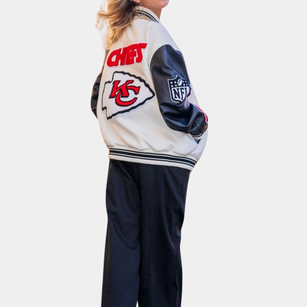 Travis Kelce Chiefs Varsity Jacket image 2