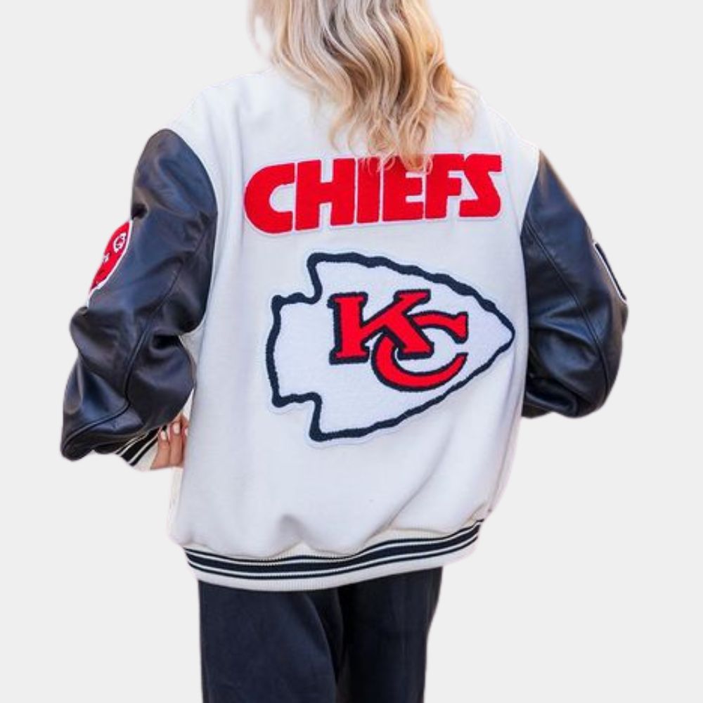 Travis Kelce Chiefs Varsity Jacket image 1