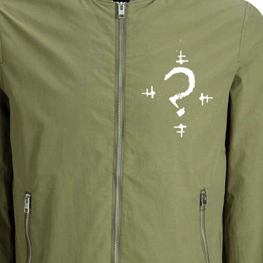 Riddler Green Cotton Bomber Jacket image 1