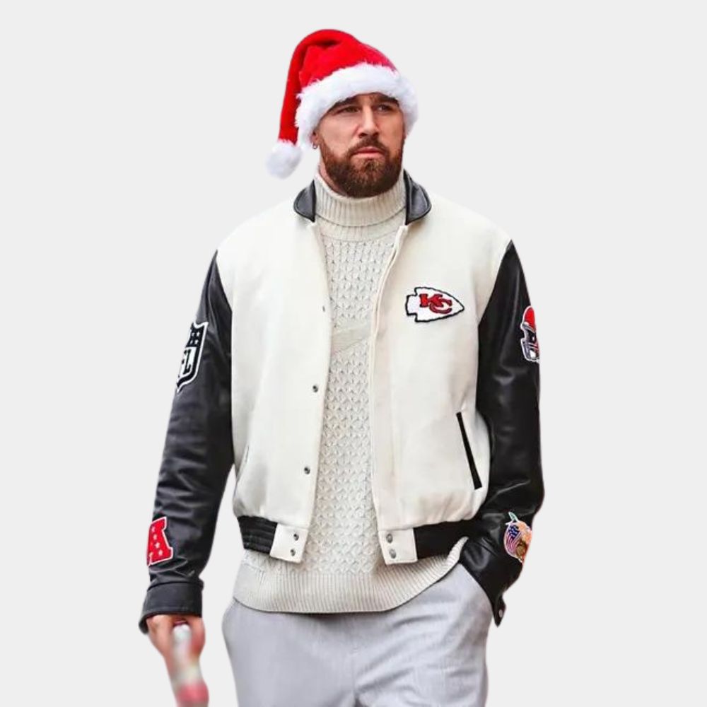 Travis Kelce Chiefs Varsity Jacket image 5