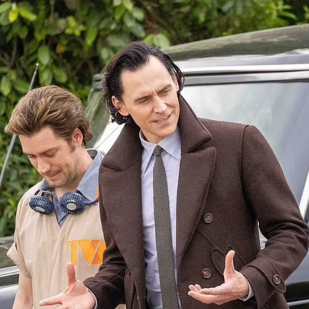 Loki Brown Wool Pea Coat image 0