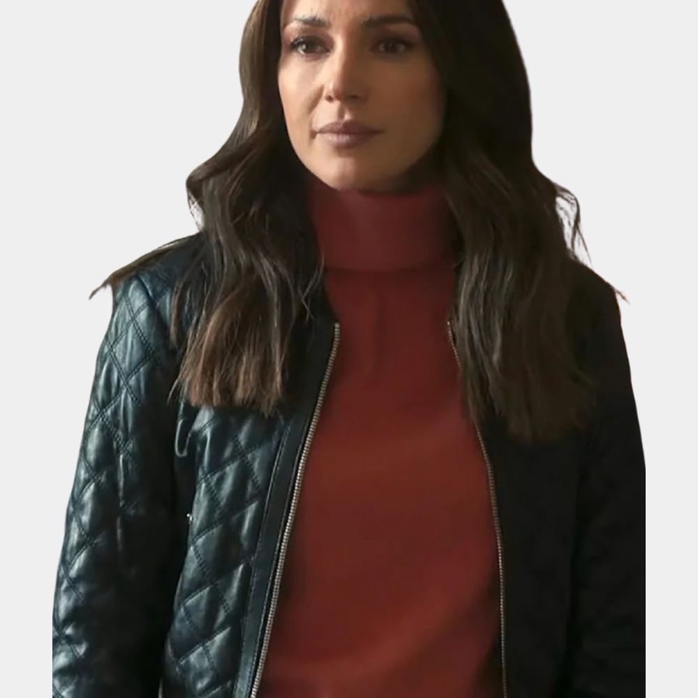 Michelle Keegan Quilted Bomber Jacket image 3