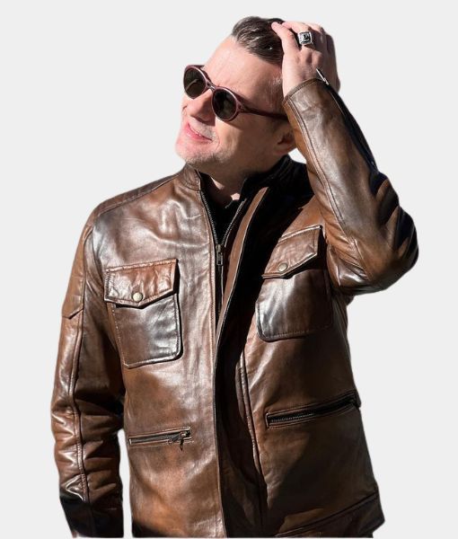 Boss Level Frank Grillo Leather Jacket image 1