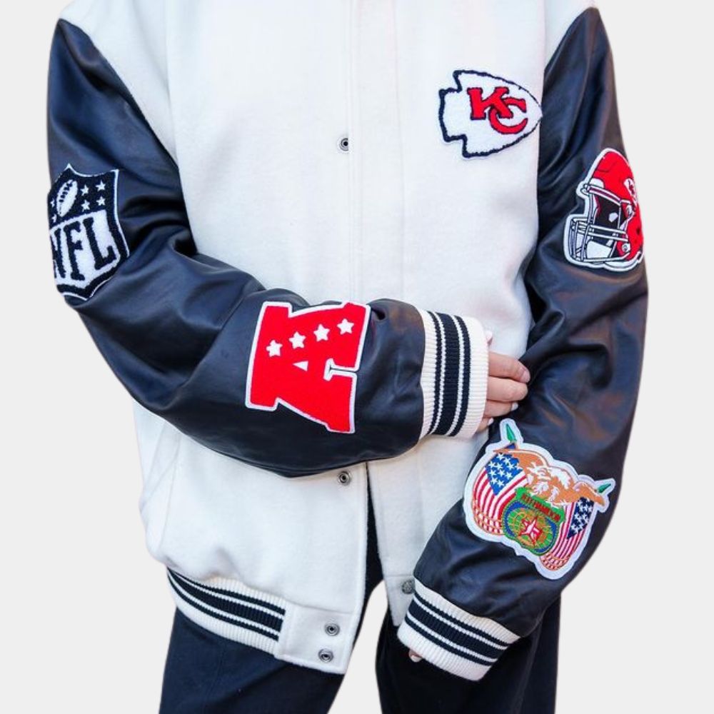 Travis Kelce Chiefs Varsity Jacket image 3