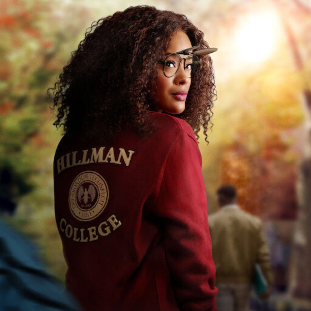 Deborah Wayne Maroon Hillman College Jacket