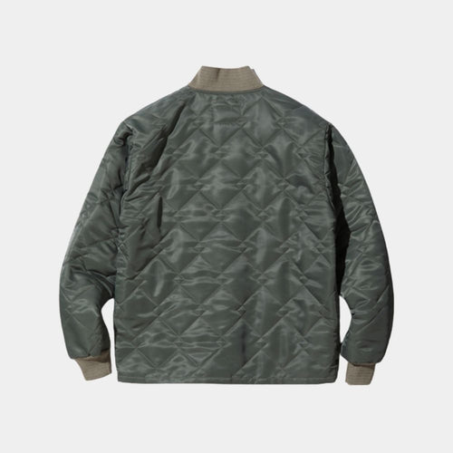 A Working Man Jason Statham aka Levon Cade Quilted Bomber Jacket - Mannequin Back View