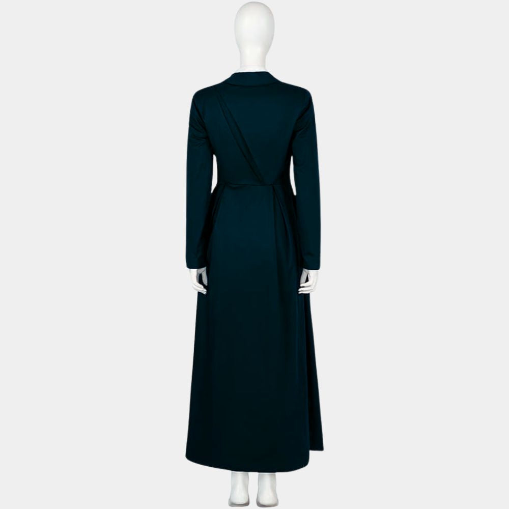 Agatha All Along Agatha Harkness Blue Long Frock Coat - Mannequin Back View