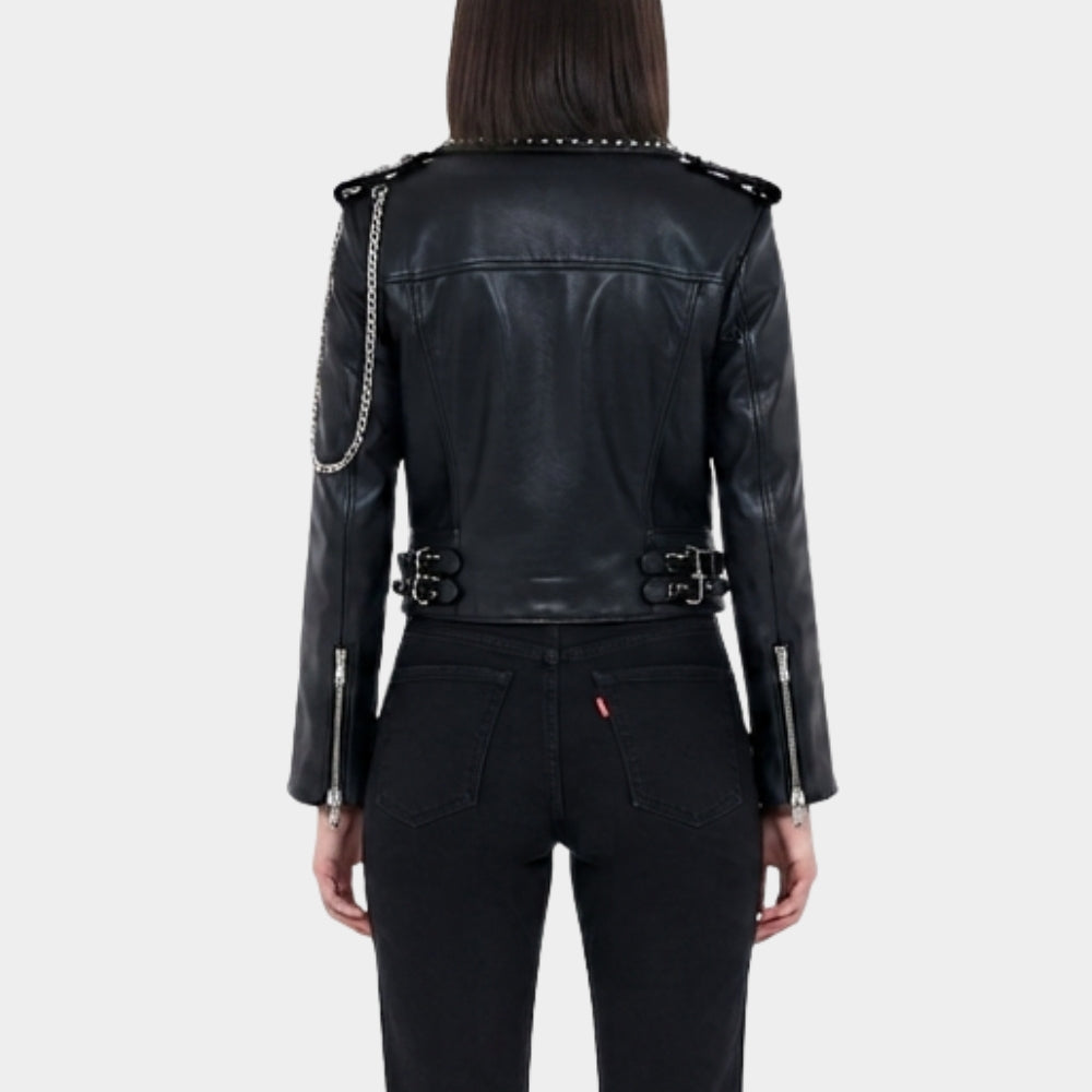 Alpha Gang Cate Blanchett Leather Jacket