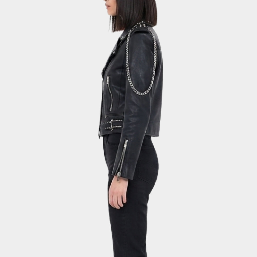 Alpha Gang Cate Blanchett Leather Jacket
