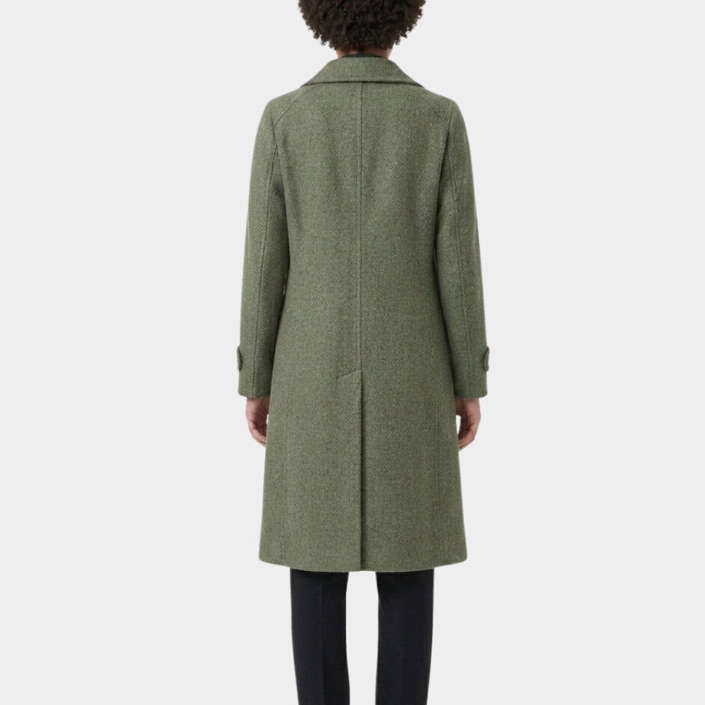 American Hostage Barbara Heckman Green Overcoat