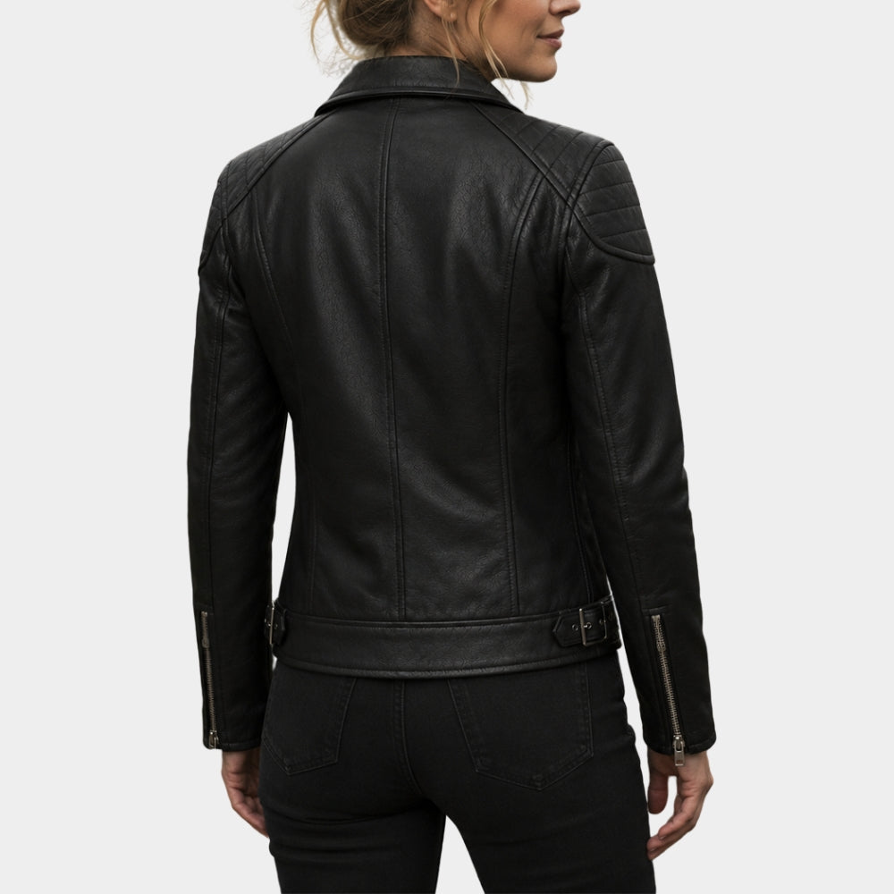Anna Pigeon Tracy Spiridakos Black Leather Jacket