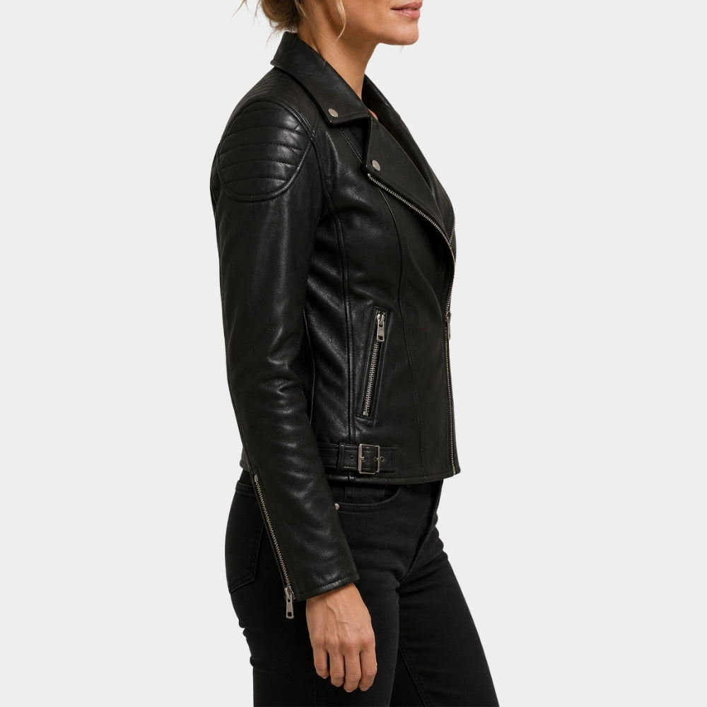 Anna Pigeon Tracy Spiridakos Black Leather Jacket