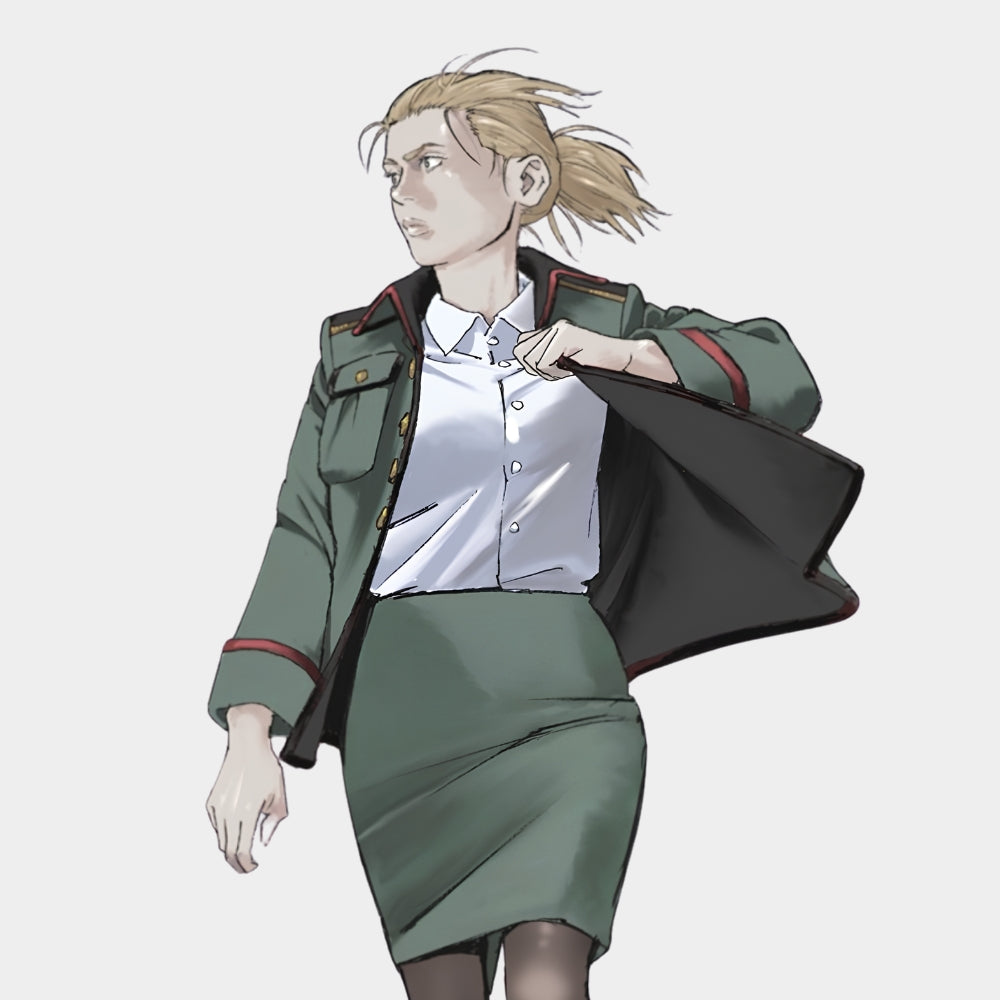 Armored Trooper Votoms Maki Green Coat