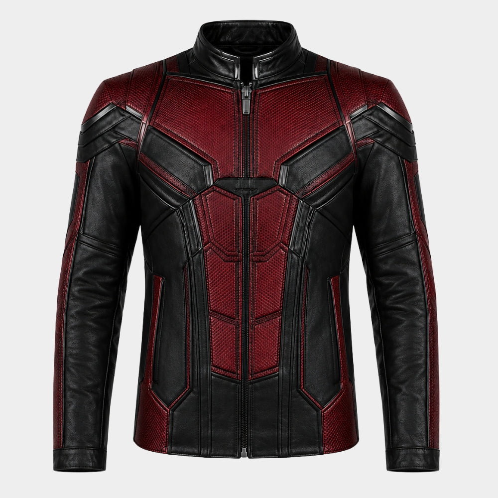 Avengers Endgame Ant Man Inspired Red Black Jacket