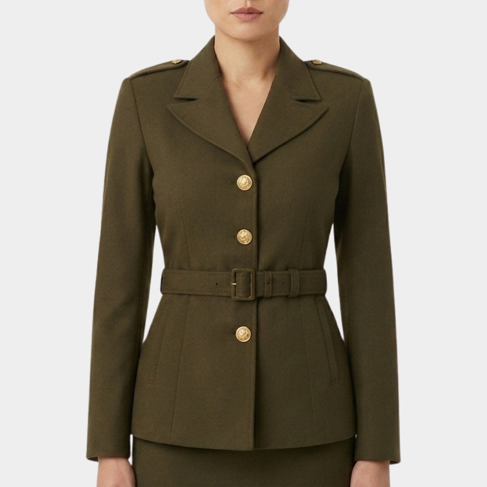 Avengers Endgame Peggy Carter Olive Service Coat