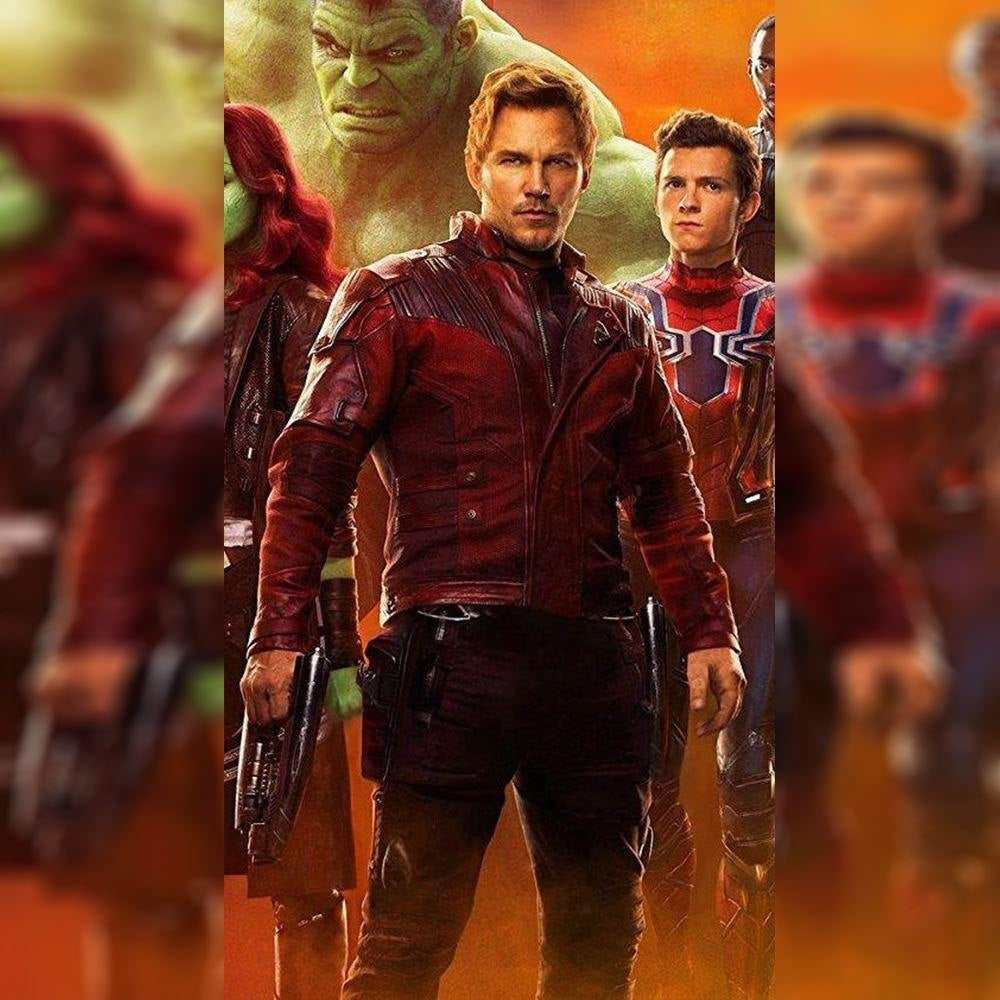 Avengers Endgame Star Lord Maroon Leather Jacket