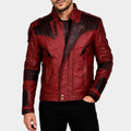 Avengers Endgame Star Lord Maroon Leather Jacket