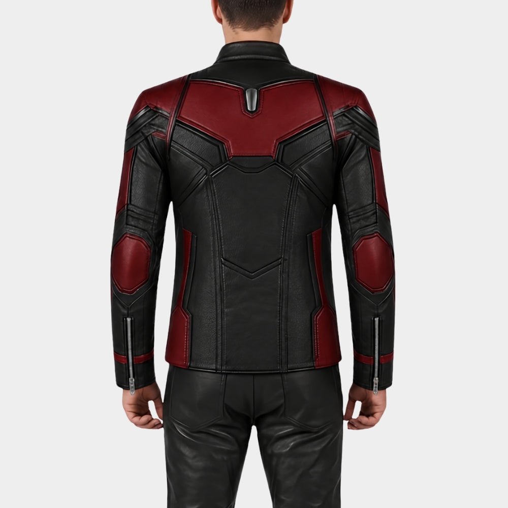 Avengers Endgame Ant Man Inspired Red Black Jacket