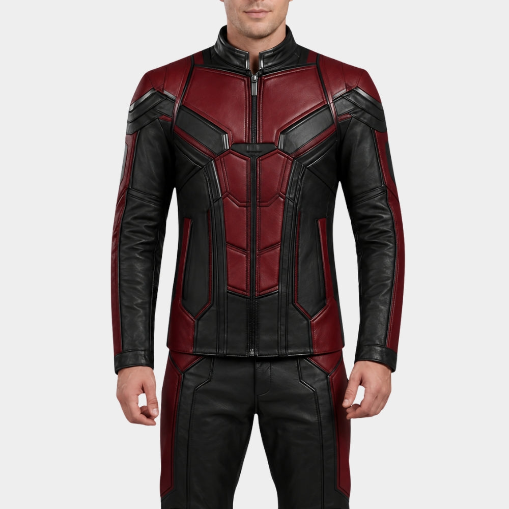 Avengers Endgame Ant Man Inspired Red Black Jacket