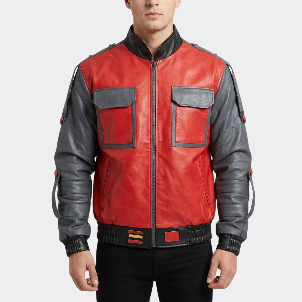 Back to the Future Marty Leather Jacket