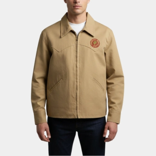 Barry Bostwick  The Rocky Horror Picture Show Brad Majors Beige Cotton Jacket - Front View