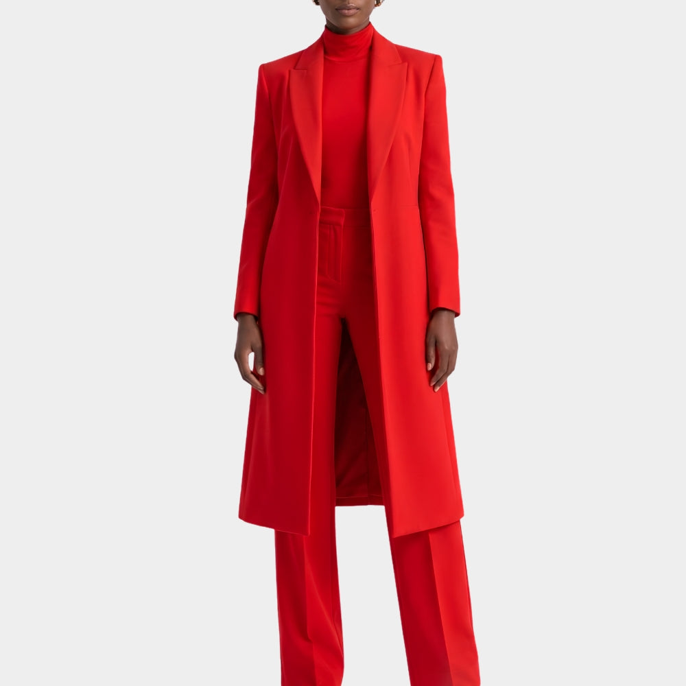 Beauty in Black Crystle Stewart Red Long Coat