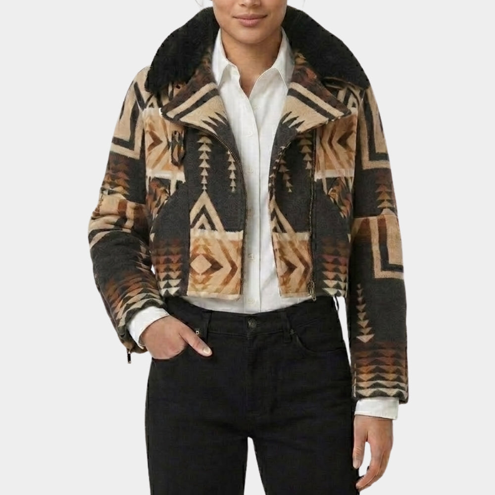 Beth Dutton Aztec Aviator Jacket