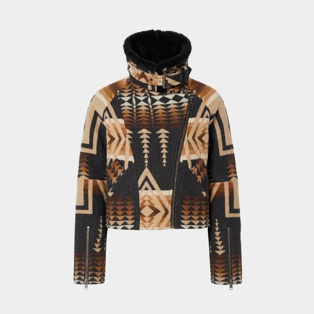 Beth Dutton Aztec Aviator Jacket