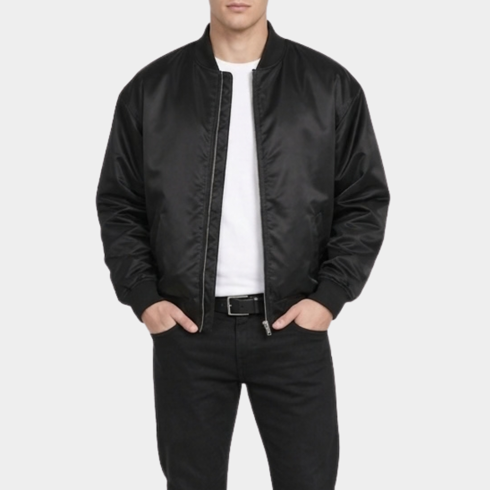 Between Steps Choo Young-woo Black Bomber Jacket