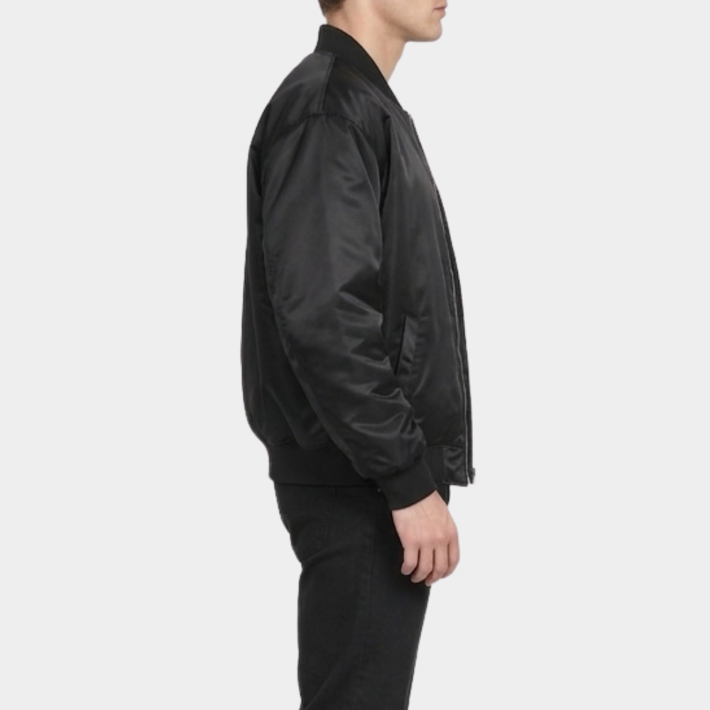 Between Steps Choo Young-woo Black Bomber Jacket