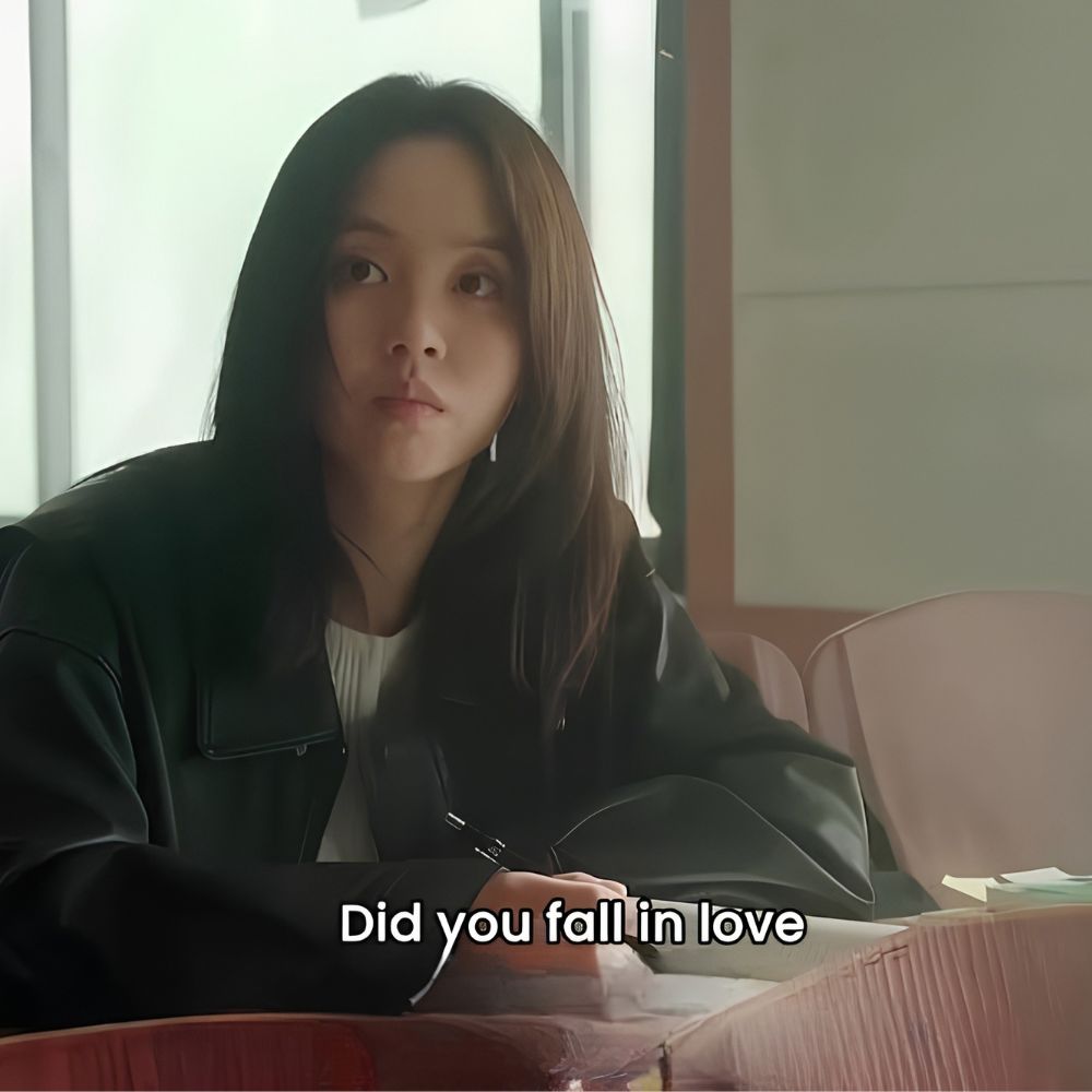 Between Steps Kim So-hyun Black Leather Jacket