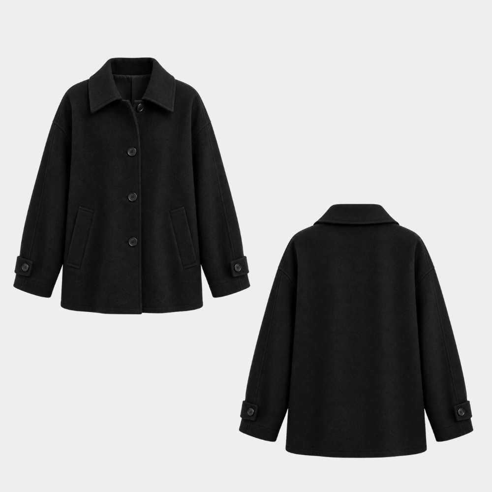 Between Steps Kim So-hyun Black Wool Jacket