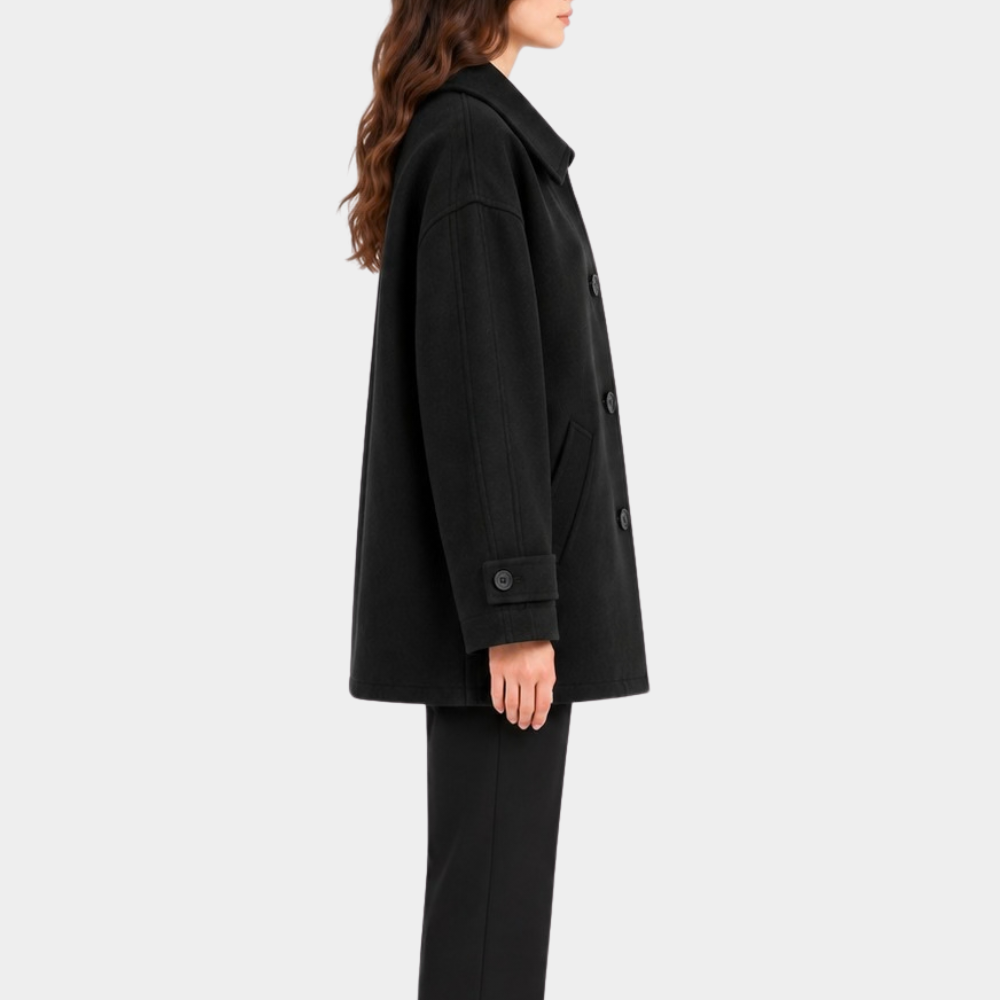 Between Steps Kim So-hyun Black Wool Jacket
