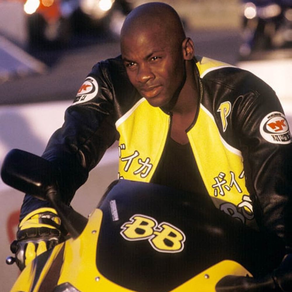 Biker Boyz Kid aka Derek Luke Yellow & Black Motorcycle Jacket - Character Front View