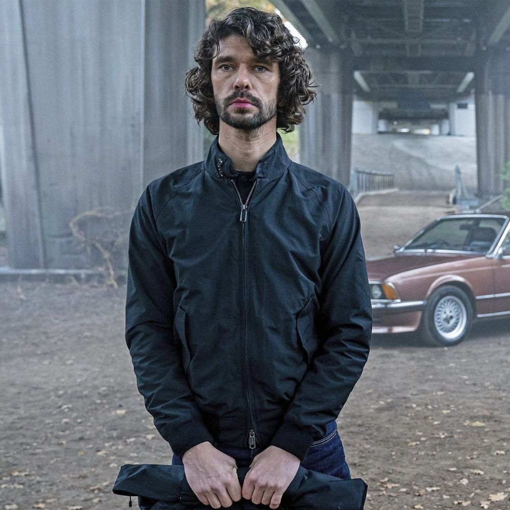 Black Doves Ben Whishaw Black Harrington Jacket