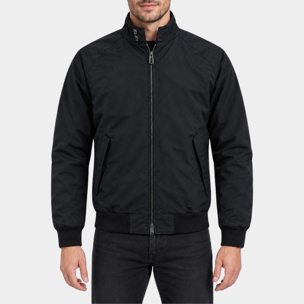 Black Doves Ben Whishaw Black Harrington Jacket