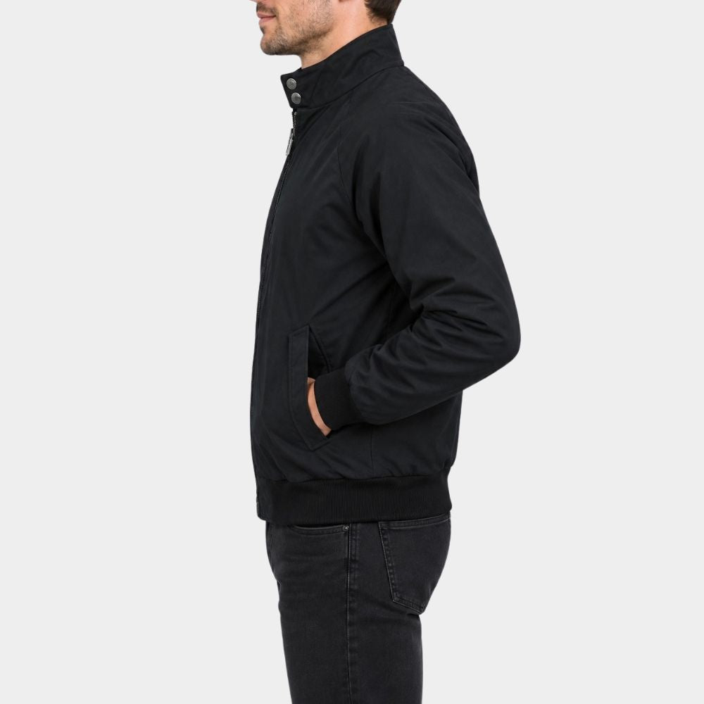 Black Doves Ben Whishaw Black Harrington Jacket