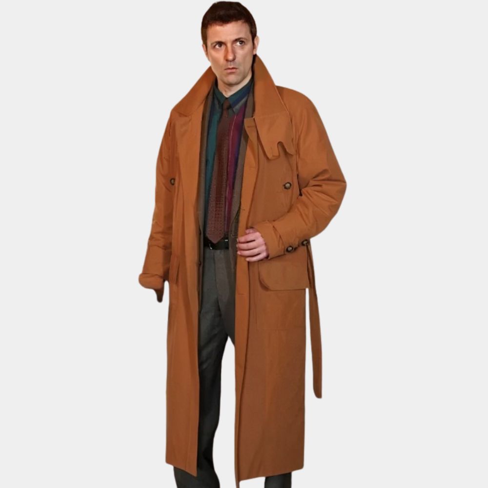Blade Runner  Rick Deckard aka Harrison Ford Long Brown Coat - Front View