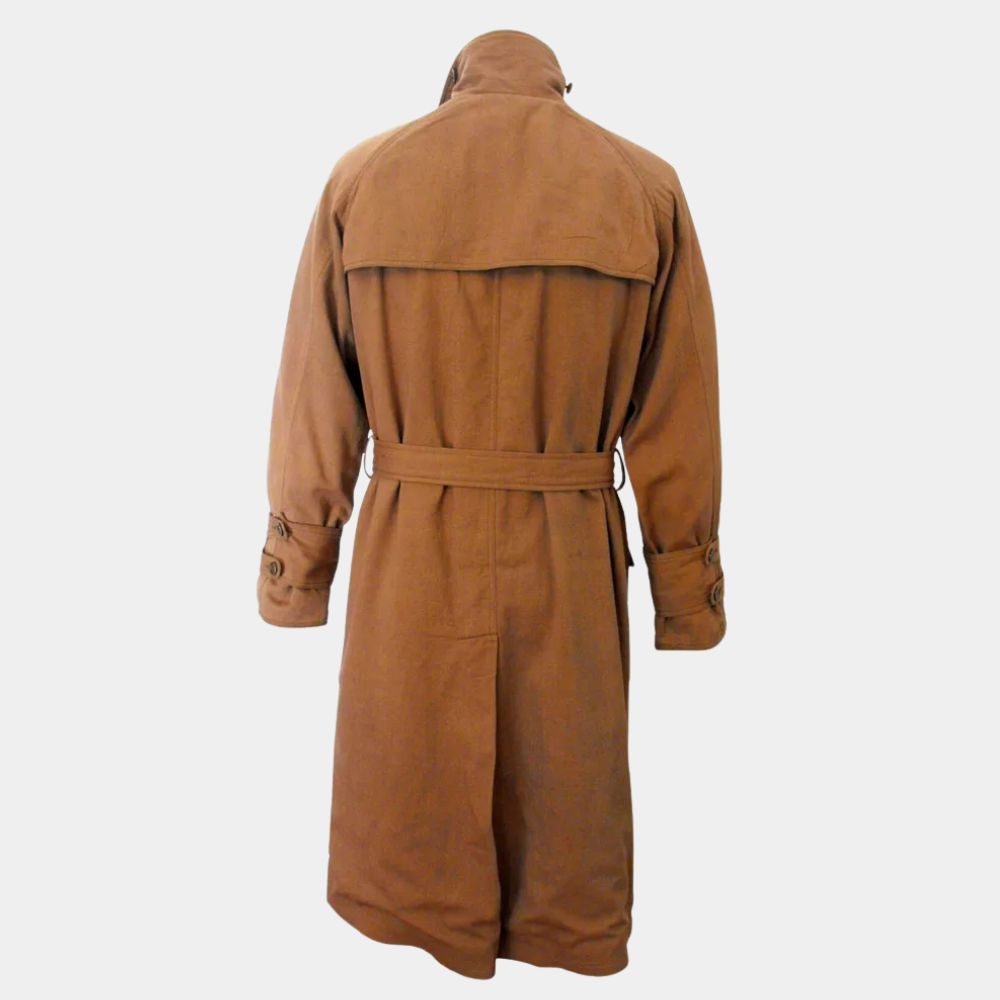 Blade Runner  Rick Deckard aka Harrison Ford Long Brown Coat - Mannequin Back View
