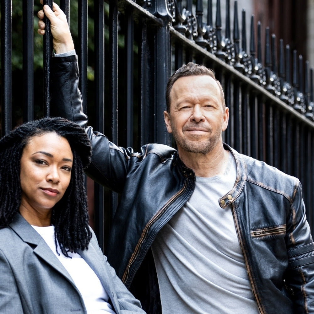 Boston Blue Donnie Wahlberg Black Leather Jacket