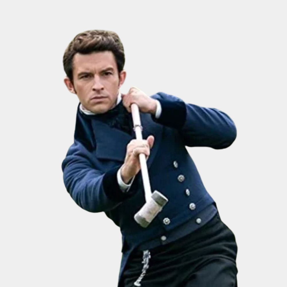 Bridgerton  Anthony Bridgerton aka Jonathan Bailey Blue Tailcoat - Front View