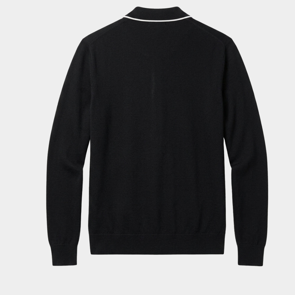 By Any Means Mark Wahlberg Black Cardigan