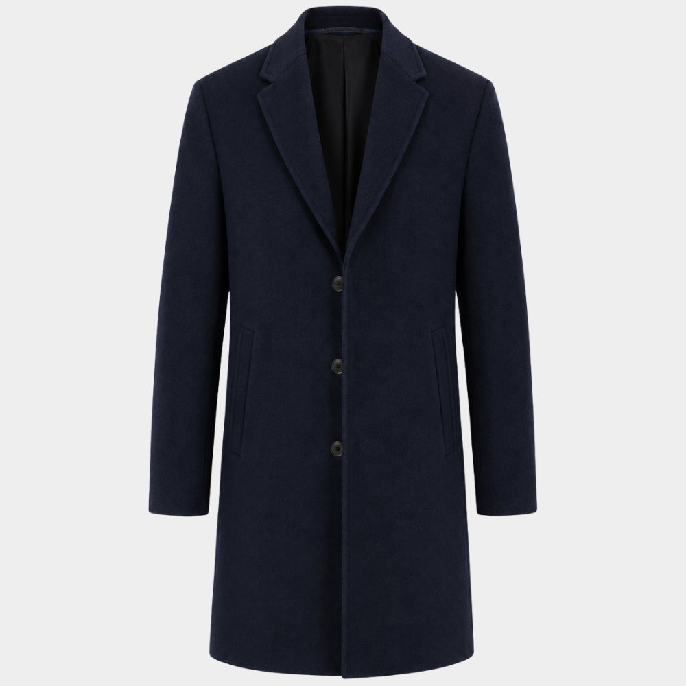 CIA Bill Goodman Navy Blue Trench Coat