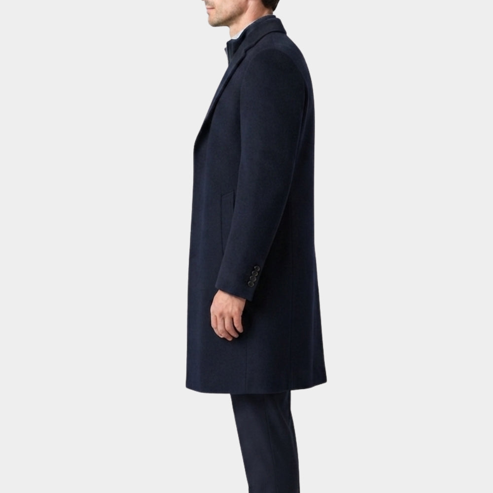 CIA Bill Goodman Navy Blue Trench Coat