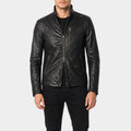 CIA Tom Ellis Black Leather Jacket