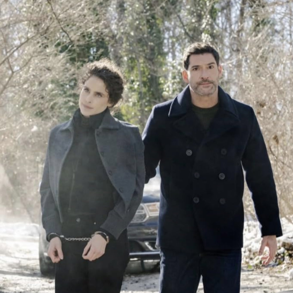 CIA Tom Ellis Black Coat